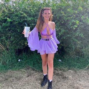 NWT Sassypants The Label Fairy Set Custom in Turquoise (UK 8)